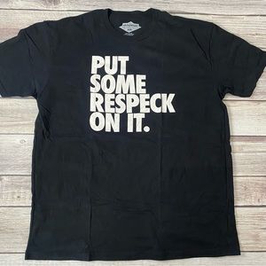 Okay Player Black Put Some Respeck On It Classic T-Shirt Mens XXL.